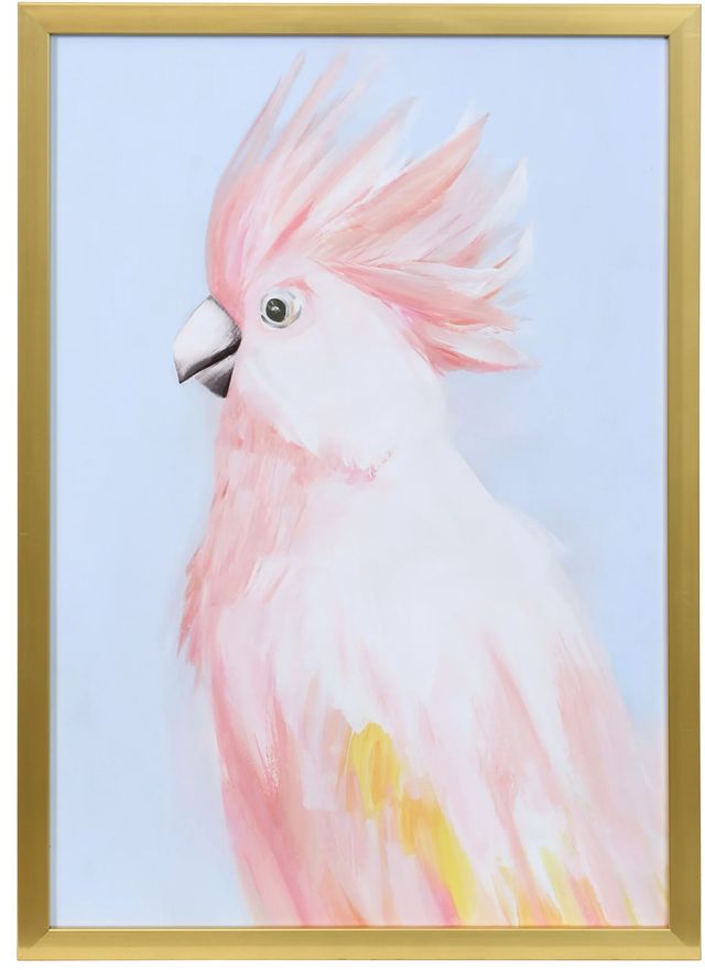 Stylecraft Tamara Day Pink Cockatoo in Soft Pastels Wall Art-0