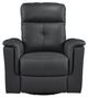 Homelegance® Bristow Black Manual Swivel Glider Reclining Chair-2