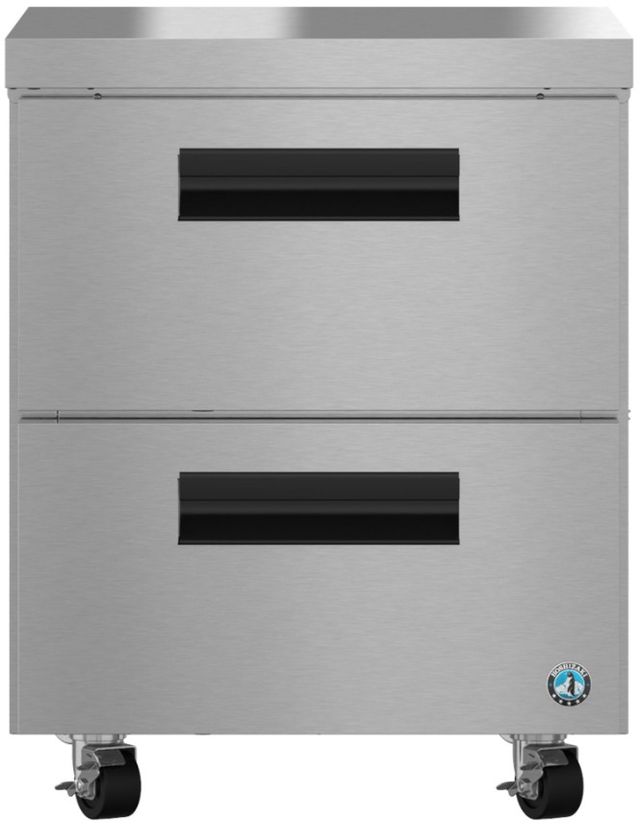 Hoshizaki Steelheart® 27" 6.21 Cu. Ft. Stainless Steel Single Section Undercounter Freezer with Stainless Drawers-1