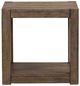 Liberty Furniture Broadmore Cobblestone Brown Square Chairside Table-3