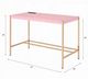 ACME Furniture Midriaks Gold/Pink Writing Desk-4