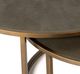 Four Hands Brass Shagreen Nesting Coffee Table-3