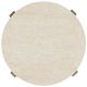 Flexsteel® Eclipse White Top Round End Table with Brown Base-3