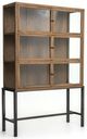 Magnolia Home by Joanna Gaines Reed Curio Black/Brown Cabinet-0