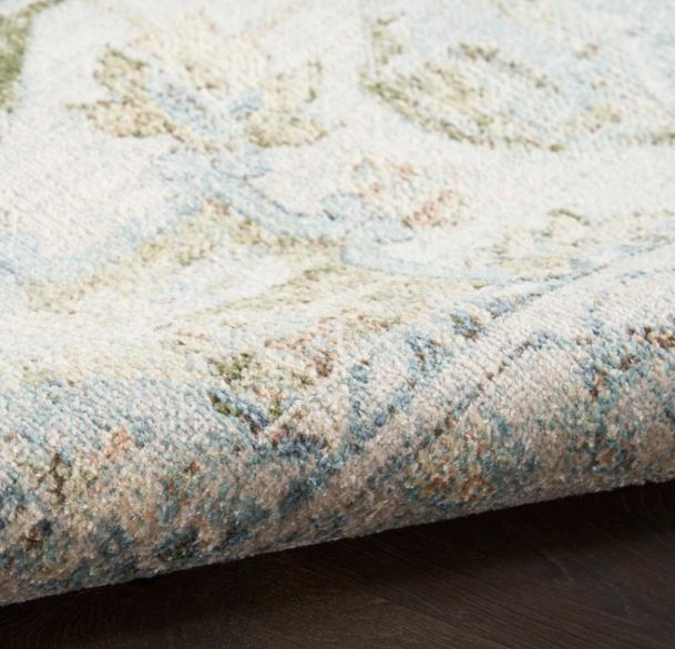Nourison Home™ Astra Machine Washable Blue Green 5'x7' Area Rug-1