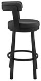 Armen Living Bryant Black 30" Swivel Bar Stool-1