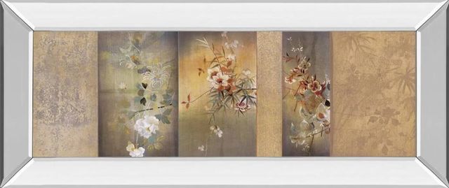Classy Art Tea Garden I by Douglas Mirrored Frame Wall Art-0