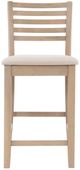 Linon Torino Gray Wash Ladder Back Counter Stool-3