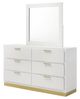 Coaster® Caraway White Dresser and Mirror-2