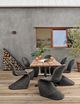 Four Hands Portia Vintage Coal Wicker Outdoor Dining Side Chair-1