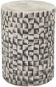 A & B Home Metro Black/White Garden Stool -0