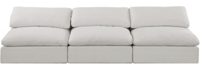 Meridian Furniture Comfy 3-Piece Cream Armless Modular Sectional-1