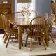 Liberty Furniture Treasures Rustic Oak Extendable Dining Table-4