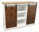 American Heartland Manufacturing Rustic 57" Two-Tone Mosaic Tall TV Stand-0