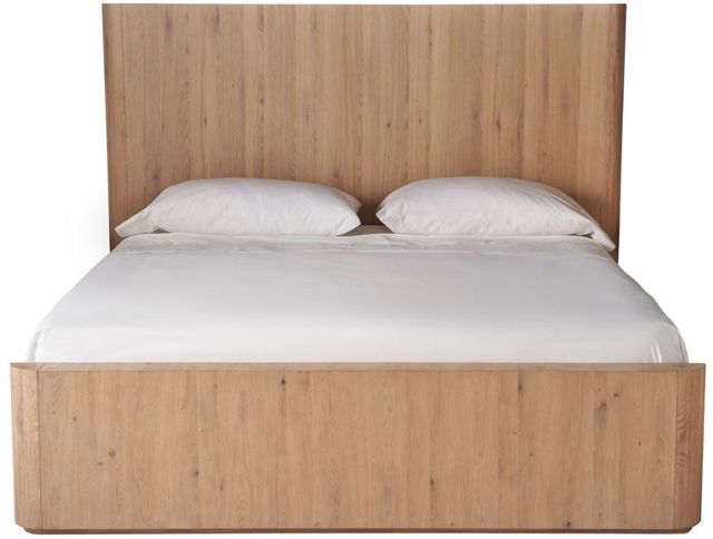 Universal Explore Home™ New Modern Walker Natural Oak King Panel Bed-2