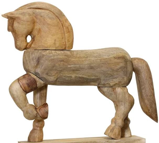 StyleCraft Brown Horse Statue-1