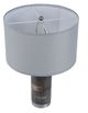 A & B Home Gray/Silver Brushed Table Lamp-2