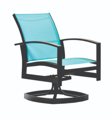 Lane Venture® Black/Light Blue Swivel Dining Chair-0