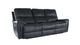 FTS Direct Harrison Charcoal Leather Power Sofa with Headrest-0