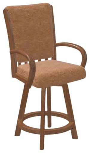 Chromcraft Customizable Baylor Swivel Bar Height Dining Stool-3