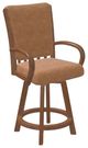 Chromcraft Customizable Baylor Swivel Bar Height Dining Stool-3