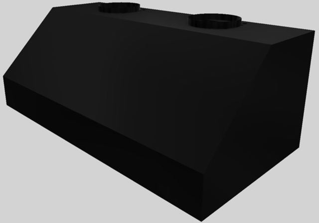 Vent-A-Hood® 48" Black Wall Mounted Range Hood-3