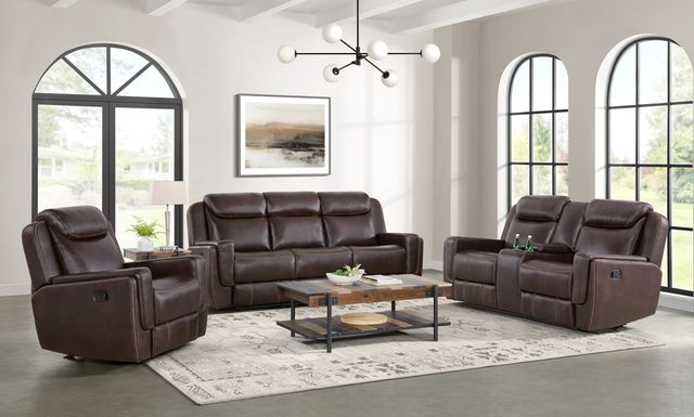 Elements International Panther Neono Brown Manual Glider Recliner-1