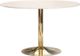 Coaster® Kella Natural Marble Round Dining Table with Gold Base-0