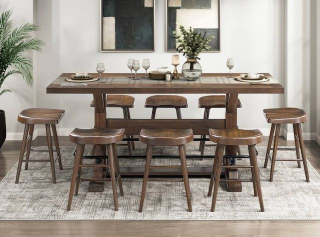 Homelegance® Oliver Brown Counter Height Table-1