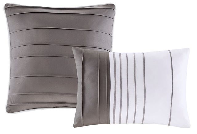 Olliix by Intelligent Design Rudy Black Twin/Twin XL Plaid Comforter Set-1