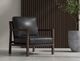 International Furniture Direct Milan II Black Accent Chair-1