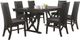 Mazin Furniture Somersby 7-Piece Black/Dark Gray Dining Set-4