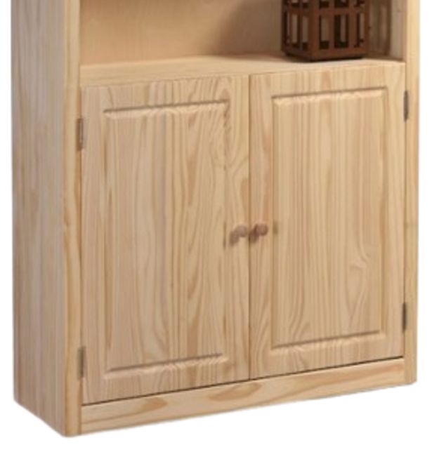 Archbold Furniture Customizable Pine 36" x 72" Bookcase with Doors-1