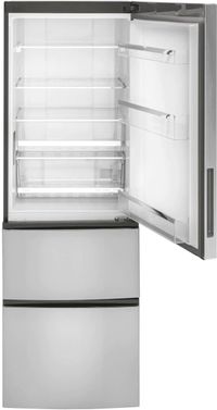GE 11.9 Cu. Ft. Stainless Steel Counter Depth Bottom Freezer Refrigerator