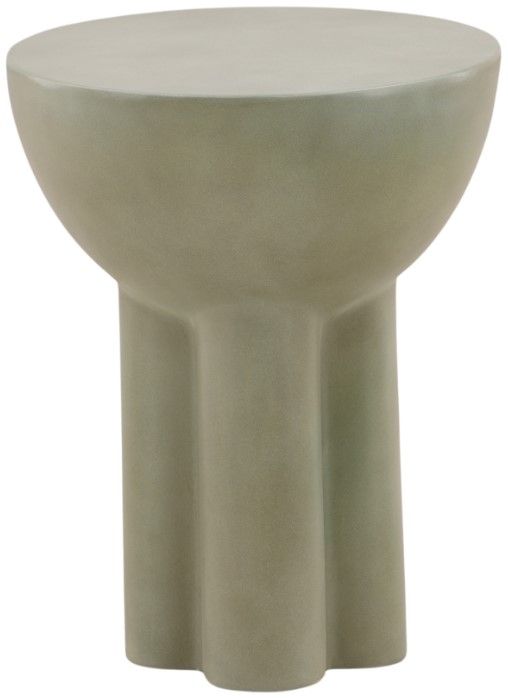 Dovetail Furniture Rhett Pastel Green Concrete Outdoor End Table-0