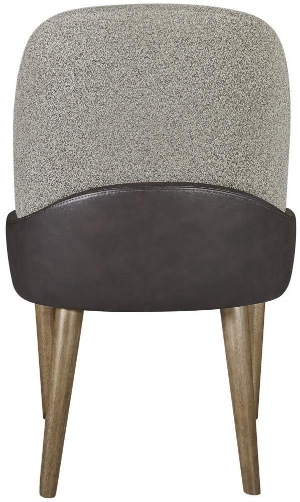 Bernards Calia Beige/Coffee Barrel Back Dining Chair-3