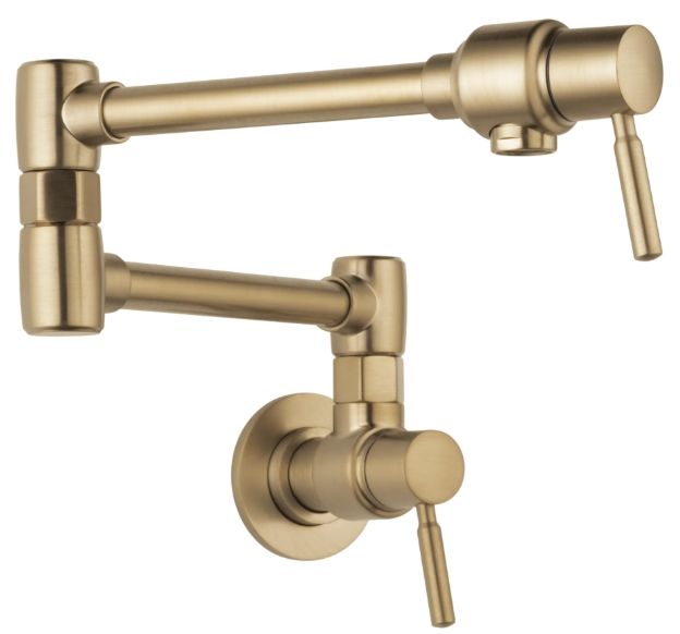 Brizo Brizo European Brilliance® Luxe Gold® Wall Mount Pot Filler Faucet-0