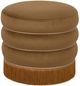 TOV Furniture Lakka Brown Velvet Ottoman-3