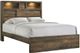 Elements International Bailey Drift Queen Bookcase Bed-0