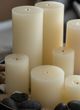 A & B Home Ivory White Unscented Soy Wax Candle-1