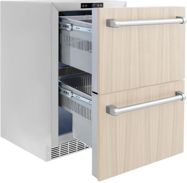 ZLINE Touchstone 4.6 Cu. Ft. Panel Ready Outdoor-Rated Refrigerator Drawers-4