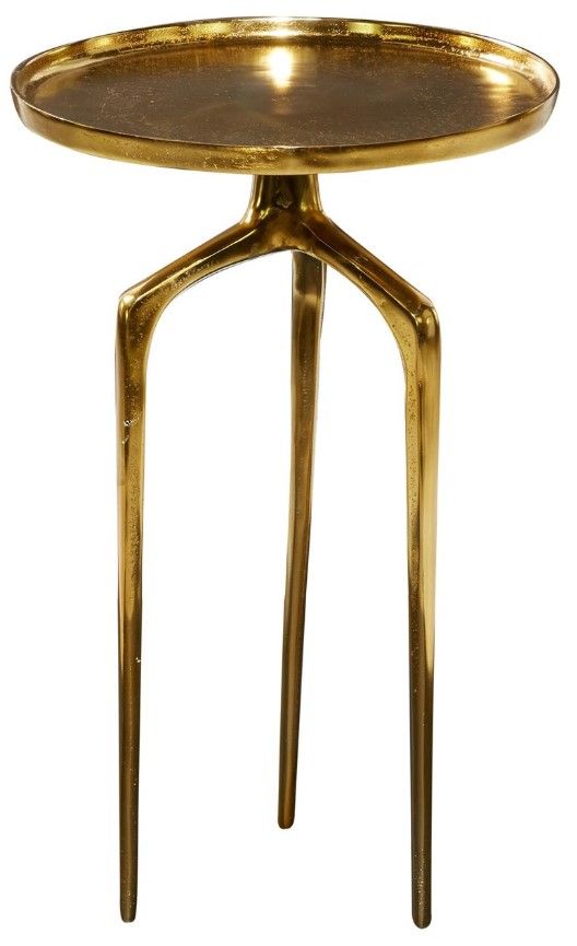 Deco Marche Gold 16'' Accent Table-0