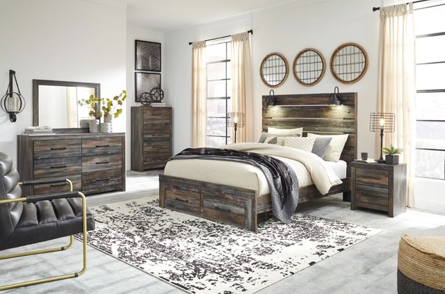 Signature Design by Ashley® Drystan 2-Piece Multi Queen Panel Storage Bed Set-3