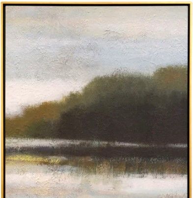 Stylecraft Norman Wyatt Home Ivy Stone Lake III Wall Art-1