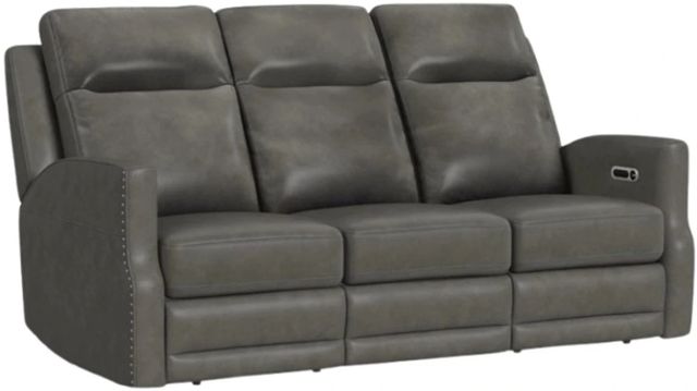 Flexsteel® Maxwell Cinder Power Reclining Sofa with Power Headrests and Lumbar-0