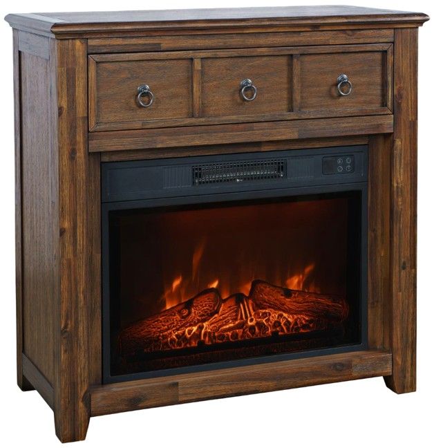Jofran Inc. Bakersfield Brown 32" Fireplace-0