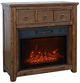 Jofran Inc. Bakersfield Brown 32" Fireplace-1