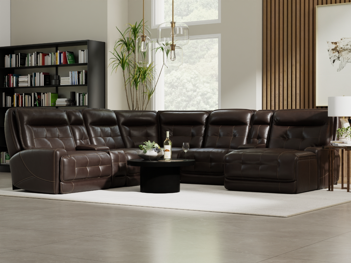 Luxe Right Facing Chaise Sectional Bob Mills Furniture