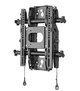 Chief® Black Manufacturing Small Tilt Wall Mount Single Stud-0