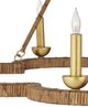 Currey & Company Savoie Gold/Natural Chandelier-4